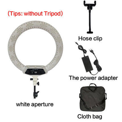 3200-5600K LED Ring Light 416pcs Led Bead 65W 18 inch Photography Lighting LED Ring Lamp for live broadcast Makeup Video