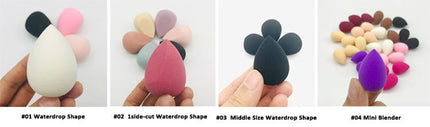 Custom Your Logo Cosmetics Beauty Sponge Latex Free and Vegan Makeup Black Sponge Set  Powder Cream Liquid Application with Box
