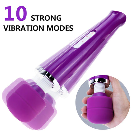 Huge Magic Wand Vibrator for Women USB Charge Big AV Stick Female G Spot Massager Clitoris Stimulator Adult Sex Toys for Woman