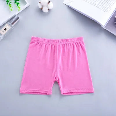 3-15Y girls spring summer calf-length leggings short Candy Color pants girls' knee-length cotton pants