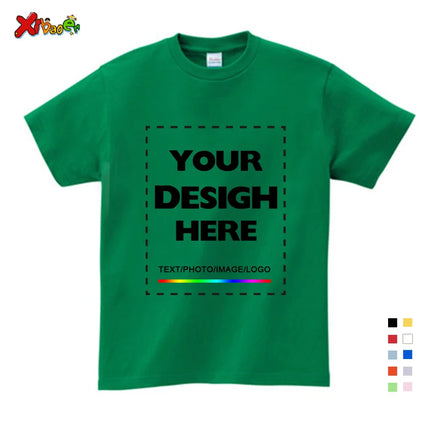 Custom long sleeves Shirt Kids Personalized photo Shirt Children Tshirt name clothing Girl Boy shirt  Toddler logo Design Shirt