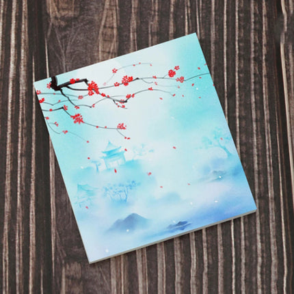 1PCS Cartoon Portable Retro Square Tearable Notepad Message Sticky Notes Notebook Stationery Child Gift Office&School Supplies