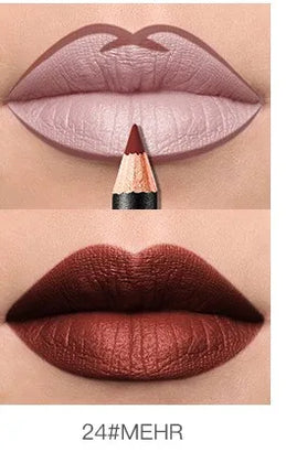Pudaier Lip Liner Waterproof Durable Decolorization Nude Lip Gloss Matte Lipliner Lipstick Pen Hot Selling