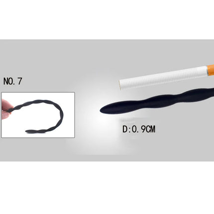 8 Sizes Safe Soft Silicone Urethral Penis Stimulant Dilator Urethral Rod Catheter Sex Toys Horse Eye Stick For Male BDSM Plug