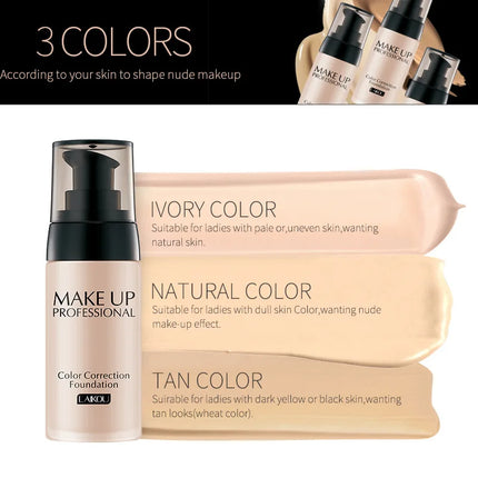 LAIKOU Makeup Base Face Liquid Foundation BB Cream Concealer Moisturizer Oil-control Whitening Waterproof Maquiagem Makeup 40g