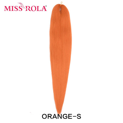 Miss Rola Synthetic 26 Inches 75g Kanekalon Hair Wholesale Bulk Braid Hair Extension Pre Stretched Pink Blonde Twist Jumbo Braid