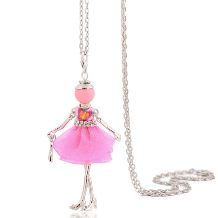 Cute Women Necklace Statement Lady Charm Long Trendy Necklace 2026 New Fashion Female Big Pendant Lovely Jewelry Gift Wholesale