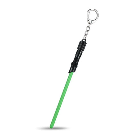 1 PCS Cosplay Toys Star Metal Keychain Lightsaber Light Saber Telescopic Key Ring Figure Toys