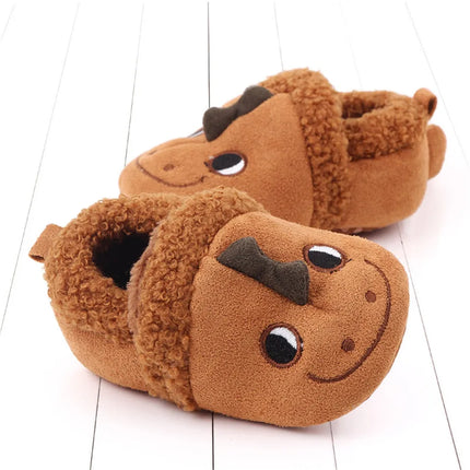 Super Keep Warm Infant Slippers Toddler Baby Shoes Baby Boy Girl Knit Crib Shoes Cute Cartoon Anti-slip Prewalker Baby Slippers