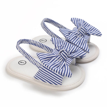 Infant Non-Slip First Walkers Footwear 0-18 Months Baby Girls Sweet Flowers Sandals Summer Soft Sole Flat Princess Dress Shoes