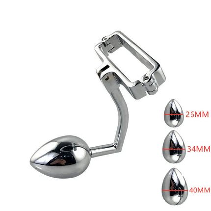 Metal Anal plug P Spot Stimulator Prostate Massager Butt Plug Wearable Sex Toys for Men and Women Dropshiping