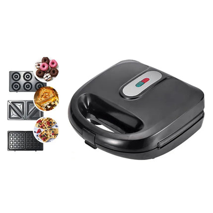 6 In 1 Electric Waffle Maker Sandwich Toaster Baking Steak Grill Egg Cake Oven Frying Pan for Kitchen EU Plug 750w