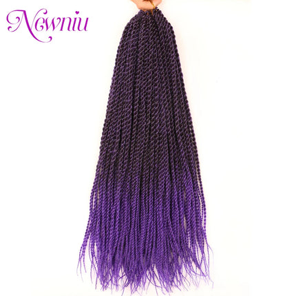 Synthetic Senegalese Twist Hair Extensions Crochet Hair Braids Senegalese Ombre Braiding Hair Crochet Braid Hair Box Braids Hair