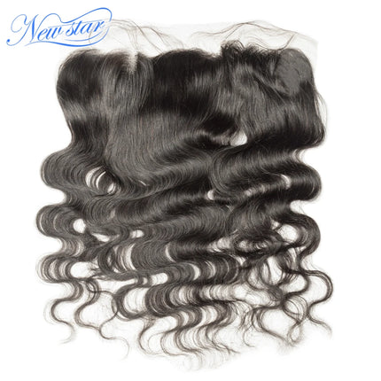 13x4 HD Lace Frontal Body Wave Human Hair Brazilian Pre-Plucked With Baby Hair New Star Virgin Hair Undetectable Lace Closure