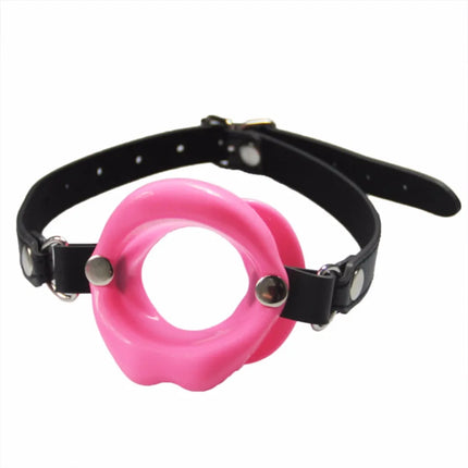 Female Blowjob Toy Sex Slave Rubber Lips O Ring Open Mouth Gag Oral Fetish Bdsm Bondage Restraints Erotic Sexual Toys Adult Game