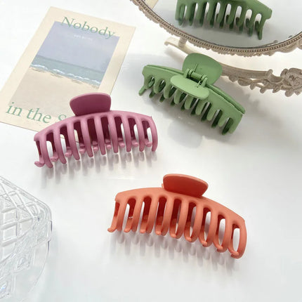 Hot Sale Solid Color Claw Clip Large Barrette Crab Hair Claws Bath Clip Ponytail Clip For Women Girls Hair Accessories Gift