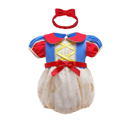 Baby Romper TUTU Dress With Headband Infant Baby Princess Girl Clothes Size 3-18M Cute Design Baby Dress Party Costumes