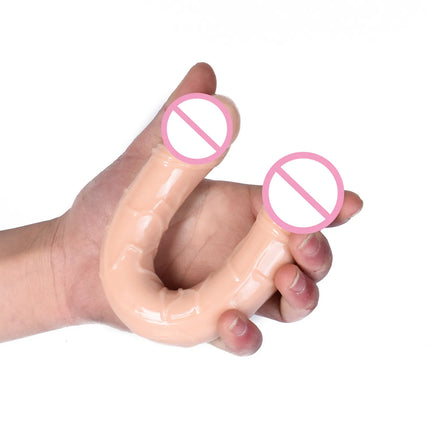 Double Head Dildo Long Jelly Realistic Dildo Double Ended Dildo Flexible Big Penis for Women Masturbator Sex Toys for Lesbian