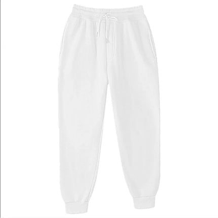 New Joggers  Sweatpants Men and Women Elastic Waist Lose Casual Trousers white beige pink yellow Hip Hop Mens Sweat Pants