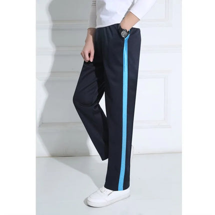 Unisex New Pants Casual Sweatpants Striped Bastic Trousers Pants Men Joggers Simple Work Pants