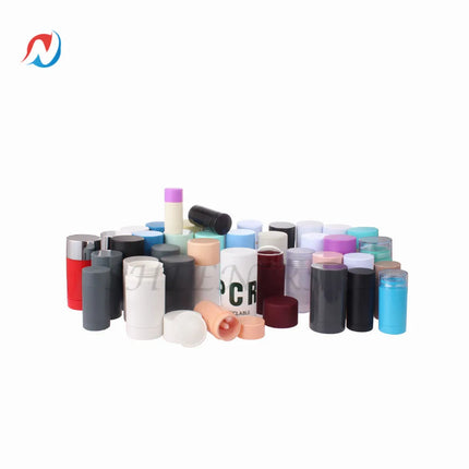 20/30/50pcs 15g White Black Clear Pink Empty Oval Flat Lip Balm Tubes Plastic Perfume Deodorant Containers 15ml Lipstick Tubes
