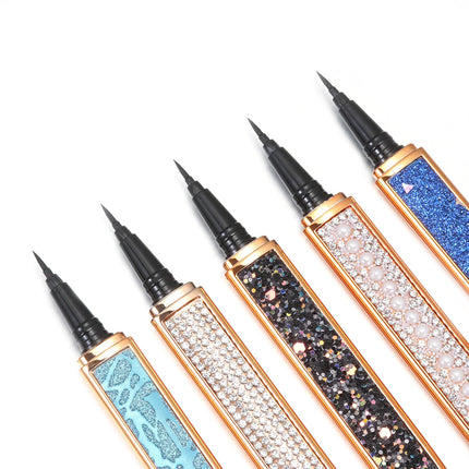 Self-adhesive Magic Lash Liner Glue Pen Non Magnetic No Glue Diamond Glitter Liquid Eyeliner Waterproof Longlasting Fast Dry