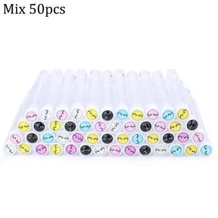 Reusable Eyebrow Brush Tube Eye Lash Brush Replaceable Mascara Wands Dust-proof Sparkling Diamond Eyelash Extension Makeup Tools