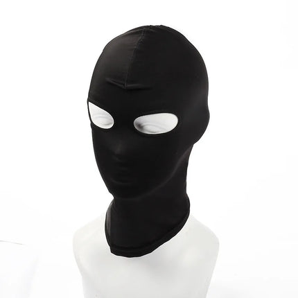 BDSM Fetish Mask Hood Adult Game Bondage Party Open Mouth Eye Elastic Head Mask Cosplay Slave Punish Headgear Mask Sex Toy
