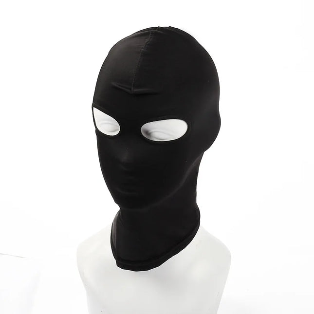 BDSM Fetish Mask Hood Adult Game Bondage Party Open Mouth Eye Elastic Head Mask Cosplay Slave Punish Headgear Mask Sex Toy