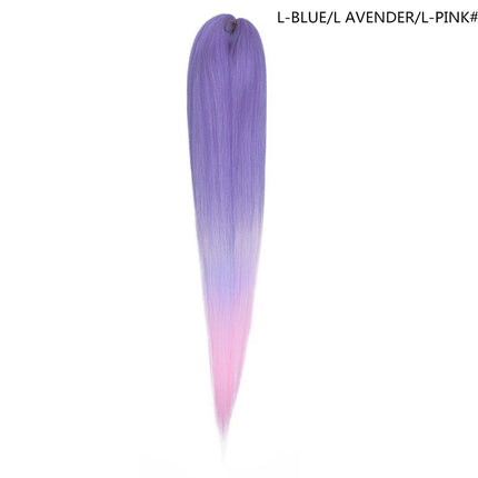 Miss Rola Synthetic 26 Inches 75g Kanekalon Hair Wholesale Bulk Braid Hair Extension Pre Stretched Pink Blonde Twist Jumbo Braid
