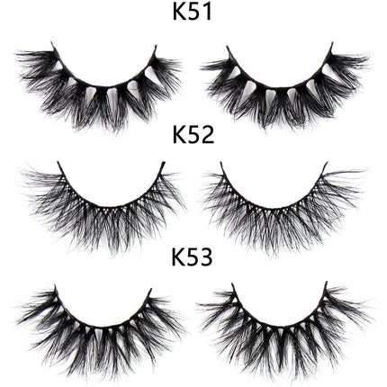 FOXESJI Makeup Eyelashes 3D Mink Eye Lashes Fluffy Soft Wispy Natural Lashes Extension Reusable Fake Lashes Mink False Eyelashes