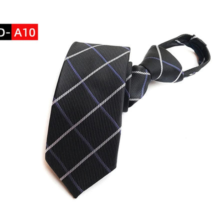 Men's Ties: Black Zipper Tie, Pre-tied Bow Tie, Women's Green Navy Blue Red Neckties, Classic 8cm Neckties for Men's Shirts, Zipper Cravat