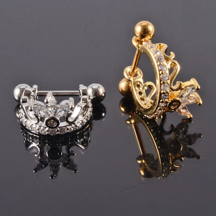 1pc Ear Tragus Cartilage Ring Stainless Steel Barbell With Cz Hoop Cartilage Cuff Piercing Helix Daith Rook Lobe Earrings