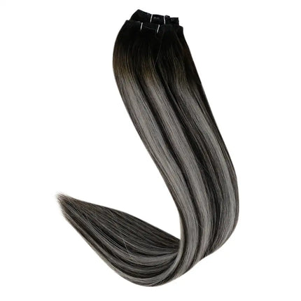 Full Shine Human Hair Weft Extensions Hair Bundles 100g Sew In Silky Straight Remy Skin Double Weft For Salon