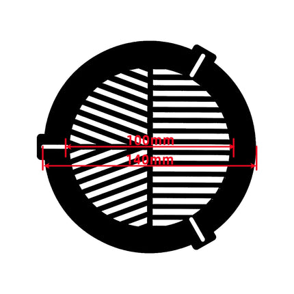 EYSDON Bahtinov Mask Focusing Mask Fish Bone Plate for Telescopes (for Outer Diameter from 100mm-140mm)