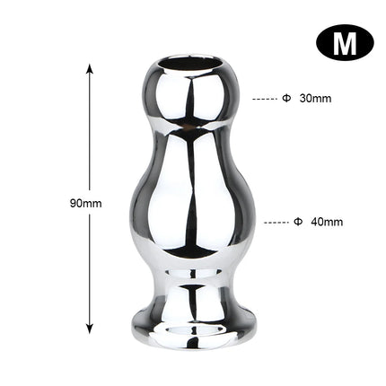Metal Anal Plug Hollow Butt Dilator For Women Vaginal Expander Douche Enema Sex Toys Men Adult Games Couple Tool Erotic Products