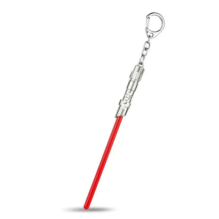 1 PCS Cosplay Toys Star Metal Keychain Lightsaber Light Saber Telescopic Key Ring Figure Toys