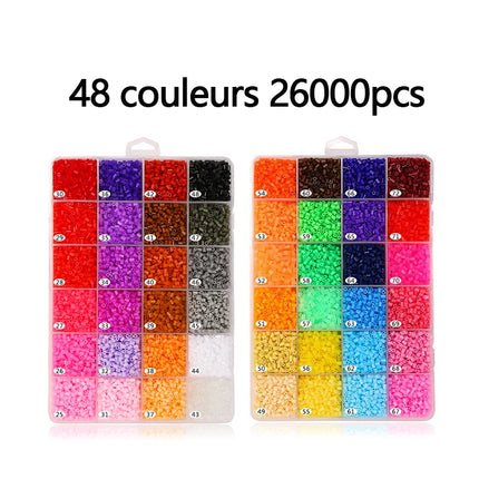 Black+white 2.6mm Hama Beads 72 Colors For Choose Kids Education Diy Toys Ironing Quality Guarantee New Perler Beads Wholesale