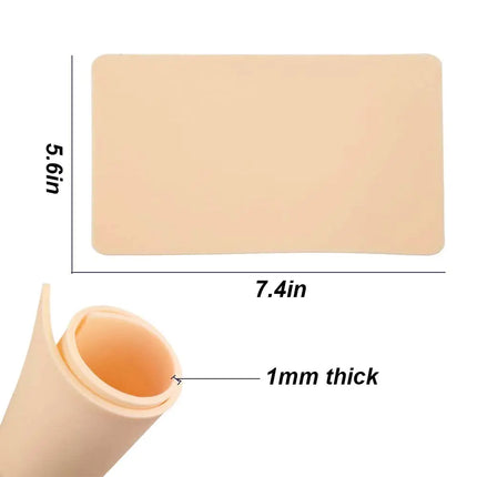 30/10/5/1PCS Silicone Tattoo Practice Skin Double Fake Tattoo Skin  Permanent Makeup Tattoo Beginner Practice Synthetic Leather