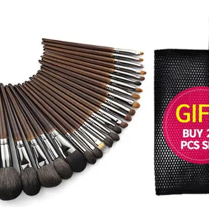 OVW Natural Goat Hair Makeup Brushes Set Professional Kit brocha maquillaje pedzle do makijazu blending smudging brush shader