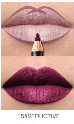 Pudaier Lip Liner Waterproof Durable Decolorization Nude Lip Gloss Matte Lipliner Lipstick Pen Hot Selling