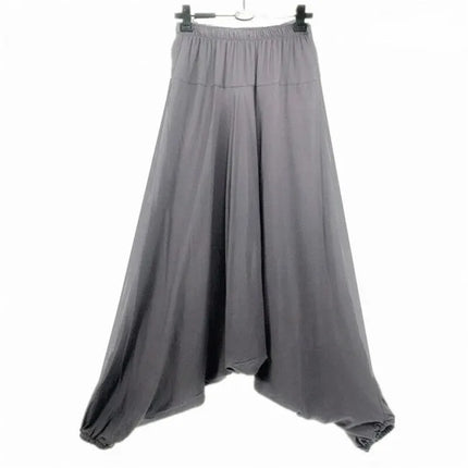 14 colors Plus size men's loose casual cotton cross pants, M-5XL Aladdin Lantern Wide Leg Trousers hip hop dancing Harem Pants