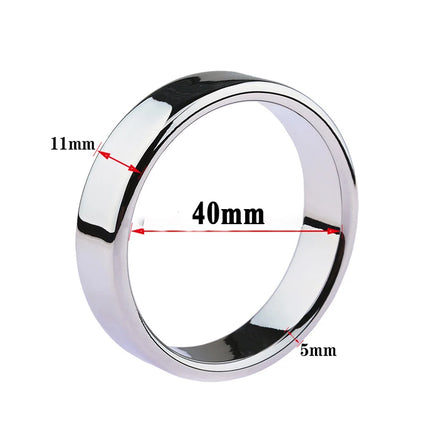 6 sizes Stainless Steel Male Penis Ring Ball Scrotum Stretcher Ejaculation Delay Metal Cock Rings BDSM Sex Toys For Men Cockring