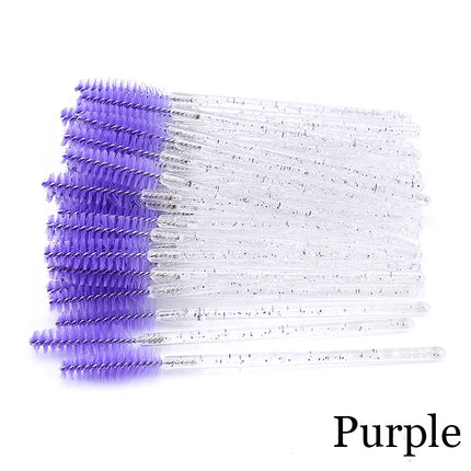 50Pcs Eyelash Extension Disposable Eyebrow Brush Mascara Wand Applicator Spoolers Eye Lashes Cosmetic Brushes Set Makeup Tools