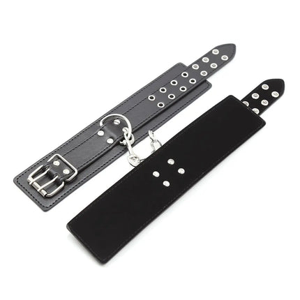 Bdsm Bondage Leather Strap Rope of Restraints Handcuffs with Cross Harness Lock for Fetish Adults Sex Games Erotic Accessories