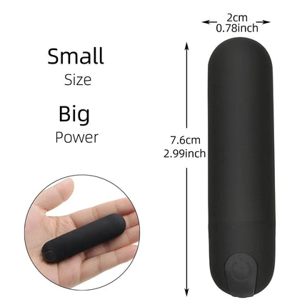 Powerful USB Charge Bullet Vibrator Clitoris Stimulator G-Spot Vagina Massage Adult Erotic Sex Toys For Woman Female Masturbator