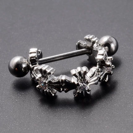 1pc Ear Tragus Cartilage Ring Stainless Steel Barbell With Cz Hoop Cartilage Cuff Piercing Helix Daith Rook Lobe Earrings