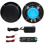 black / 4 inch UK Plug / Amplifier Sets