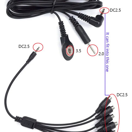 Electro Shock Wire For Strongest BDSM Power Box,Electric Stimulate Massage Therapy Power Host,Medical Couple Sex Toy Accessories