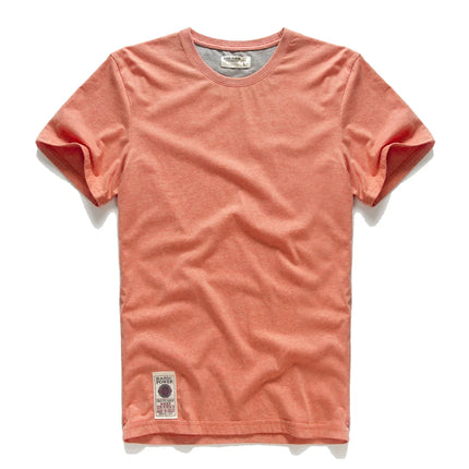 Men's Cotton Solid Color T-Shirt Men Casual O-Neck Basic T-Shirt Male High Quality Classic Tops